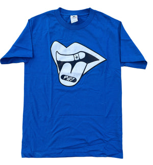 PWD Blue white logo Tee